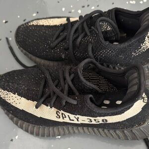 adidas Black and Cream Sneakers YEEZY